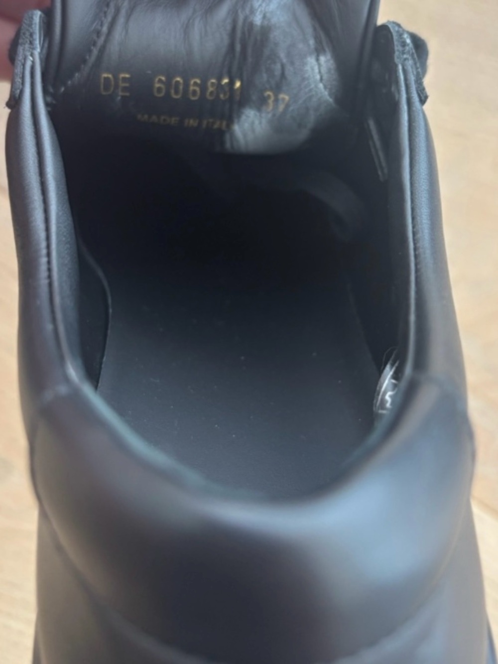 Saint Laurent | Black Leather Andy Low-Top Lace-Up Sneakers Shoes Women’s - Picture 5 of 9